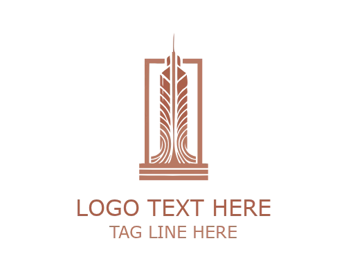 Premium Circle Building Real Estate Logo for Corporate Branding