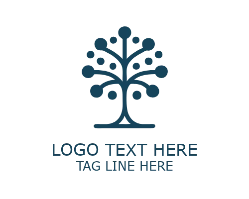 Premium Circle Tree Monoline Logo for Luxury Eco Branding