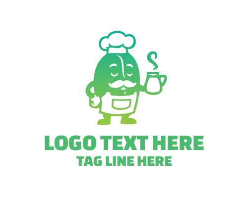 Premium Coffee Mascot Logo