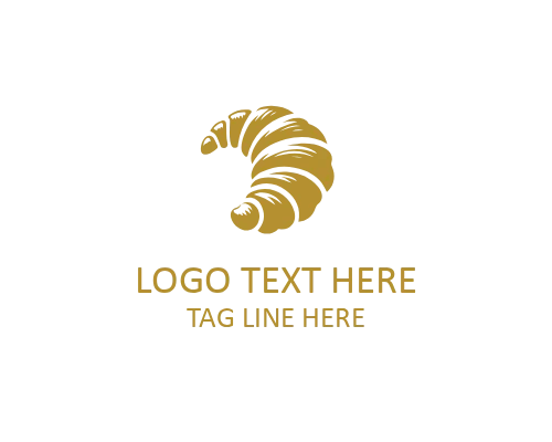 Premium Croissant Badge Logo
