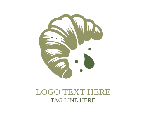 Premium Croissant Bakery Logo