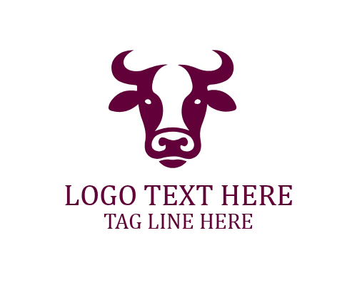 Premium Dairy Cow Brand Logo