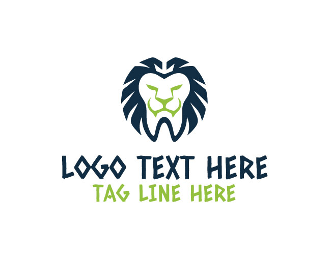 Premium Dental Lion Logo