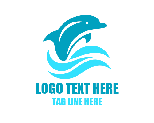 Premium Dolphin Emblem Logo