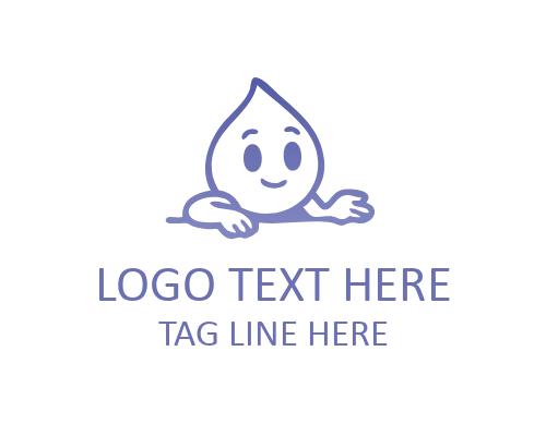 Premium Drop Mascot Logo