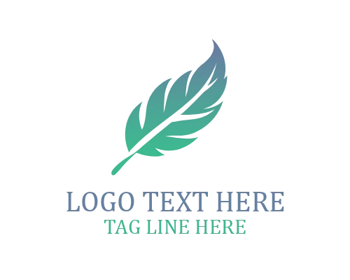 Premium Feather Luxury Brand Logo