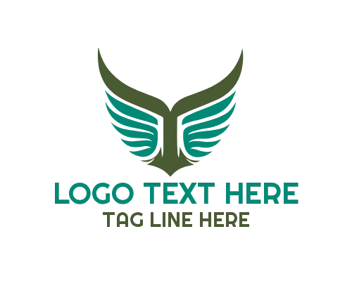 Premium Flight Wings Brand Logo