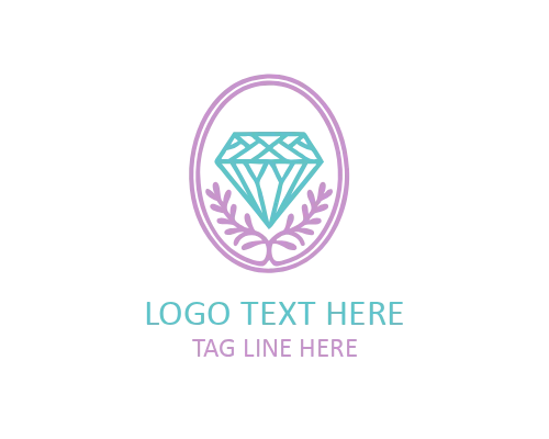 Premium Floral Diamond Logo for High-End Branding and Elegant Identity