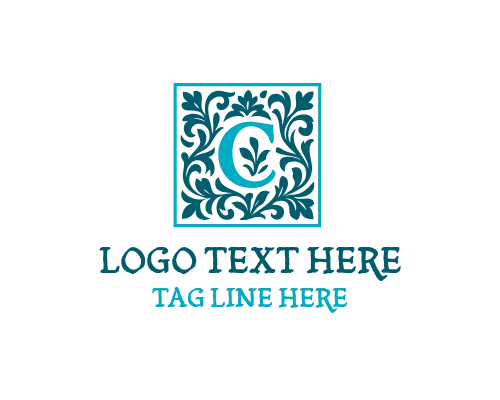 Premium Floral Letter C Logo