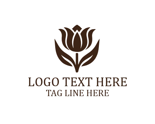 Premium Floral Tulip Brand Logo