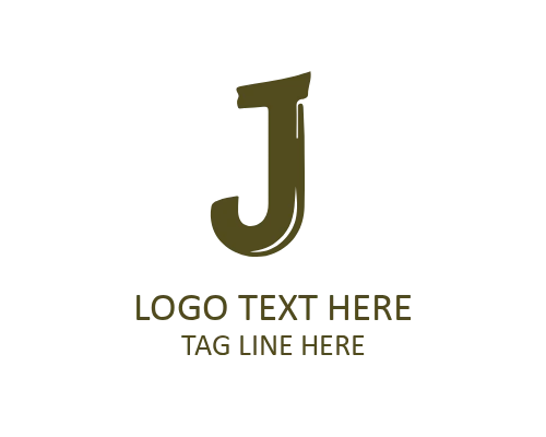 Premium Fluid Brush Letter J Logo for Luxury Branding