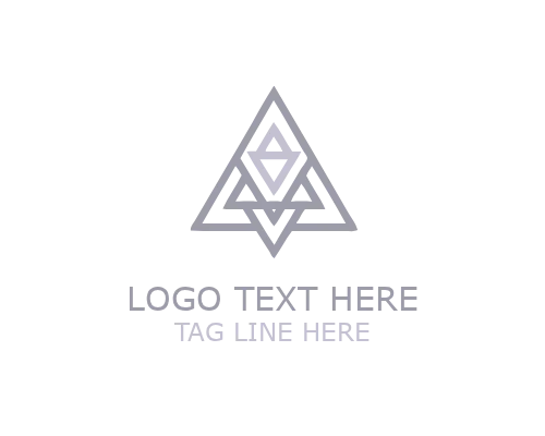  Premium Geometric Pyramid Logo