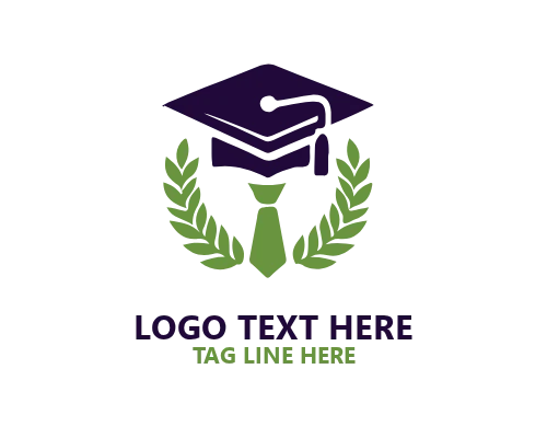 Premium Graduation Cap Logo