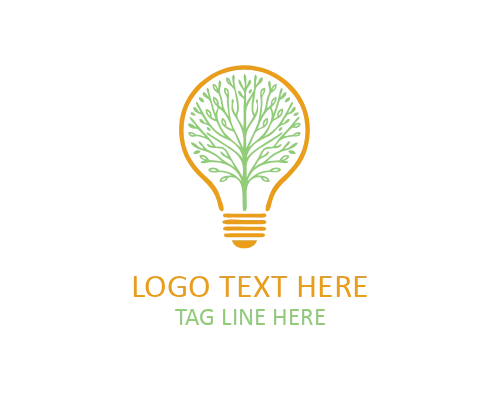 Premium Green Bulb Logo for Clean Energy and Modern Branding