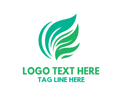 Premium Green Leaf Logo