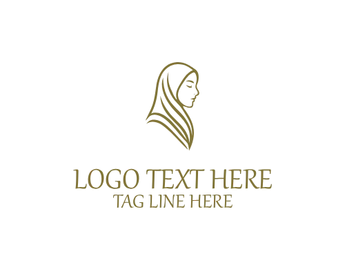 Premium Hijab Outline Logo