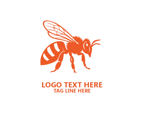Premium Honey Bee Logo