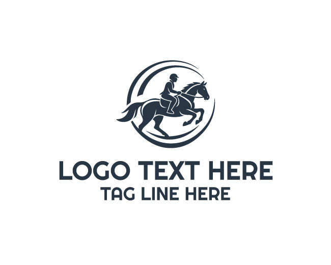 Premium Horse Rider Logo