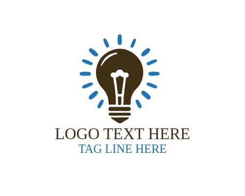 Premium Idea Bulb Business Logo