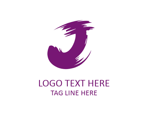 Premium Ink Brush Letter J Logo for Luxury Branding