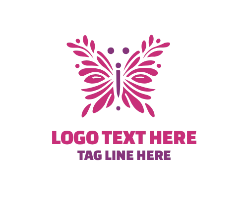 Premium Lifestyle Butterfly Brand Logo