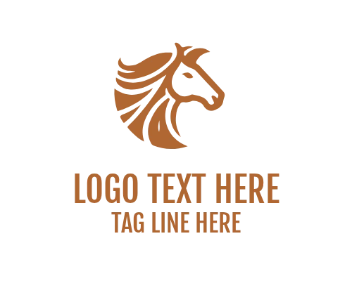 Premium Linear Horse Symbol Logo