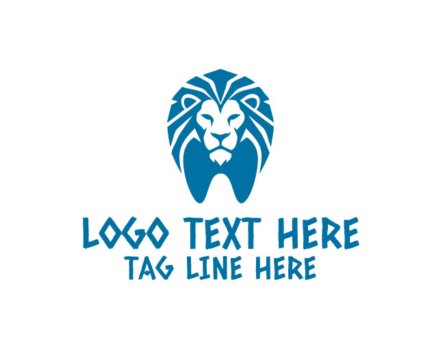 Premium Lion Dental Care Logo