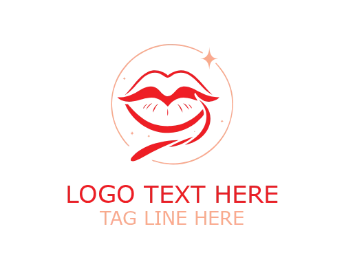 Premium Lips Logo for Luxury Cosmetic and Beauty Branding