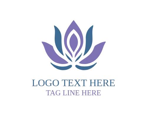 Premium Lotus Floral Logo for Luxury Wellness and Beauty Branding