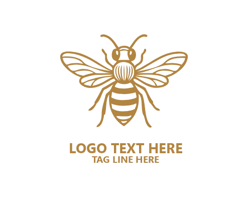 Premium Mark Honey Bee Logo