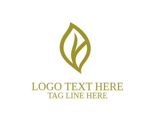 Premium Minimal Leaf Logo for Luxury Green Brands, Organic Products, and Clean Identity