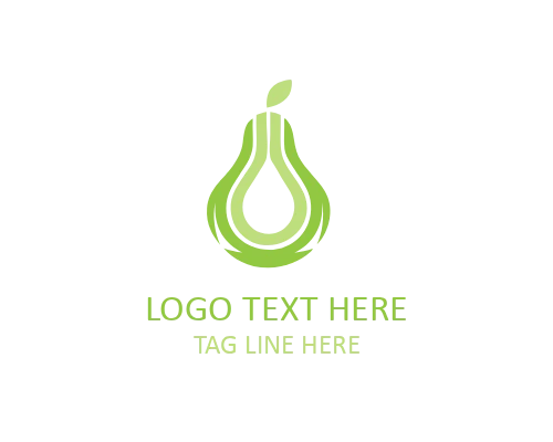 Premium Minimal Pear Logo