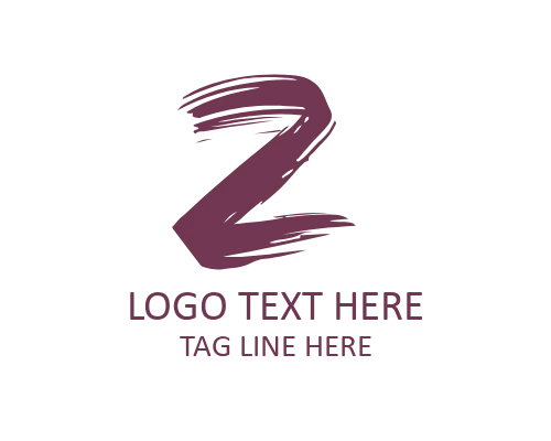 Premium Modern Brush Letter Z Logo for Corporate Branding