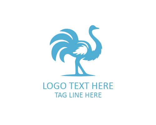 Premium Ostrich Crest Logo