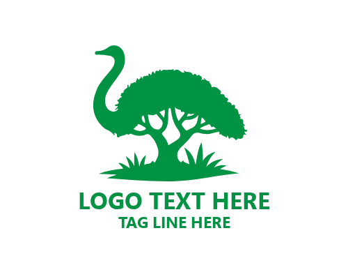Premium Ostrich Mark Logo