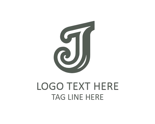 Premium Outline Letter J Logo for Corporate Branding