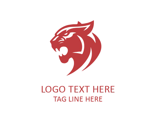 Premium Panther Head Logo