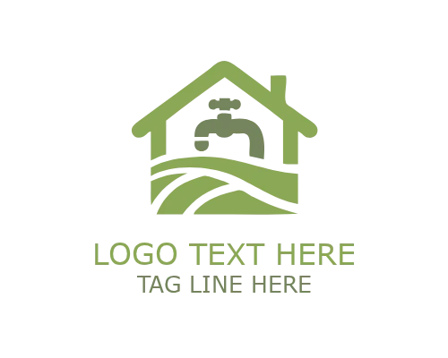 Premium Plumbing House Logo