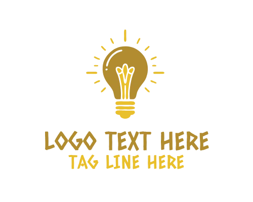 Premium Retro Vintage Bulb Logo for Luxury Classic Branding