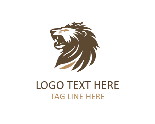 Premium Roaring Lion Emblem