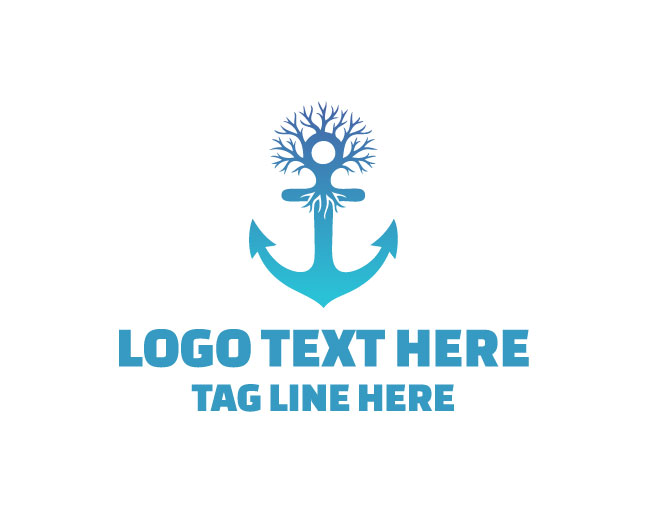 Premium Rooted Anchor Logo