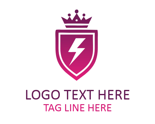 Premium Royal Bolt Shield Logo for Power Branding