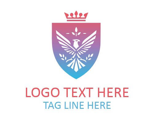 Premium Royal Eagle Shield Logo for Elite Branding