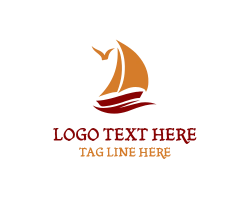 Premium Sail Ship Brand Identity Logo