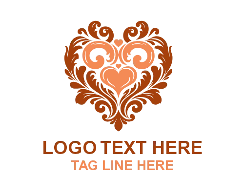 Premium Seal Luxury Heart Logo