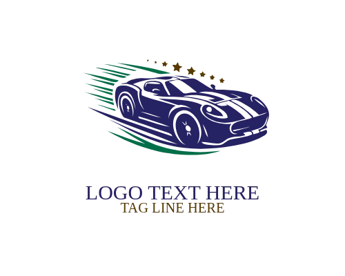 Premium Sports Fast Car Logo