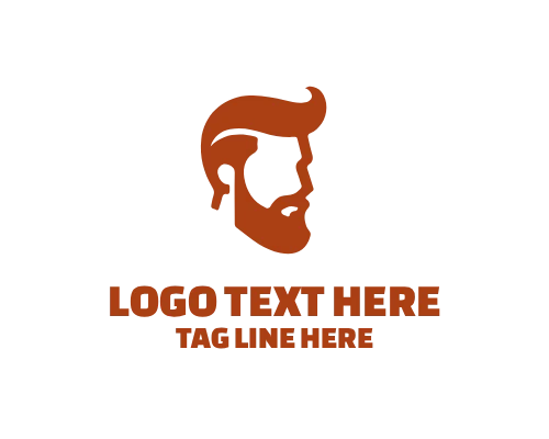 Premium Studio Linear Man Salon Logo