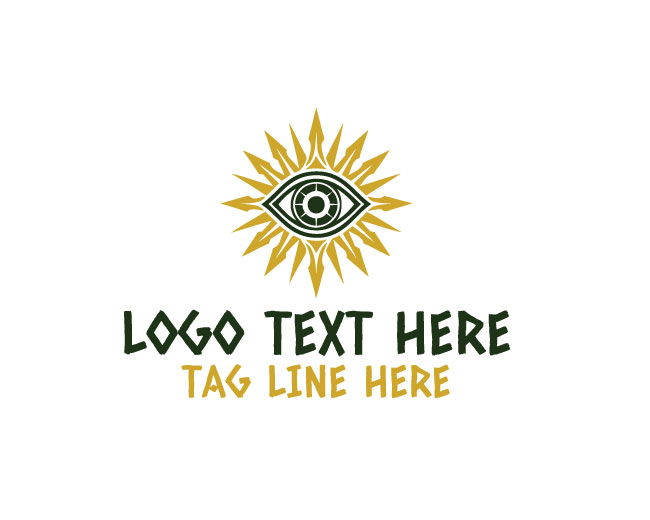  Premium Sun Eye Logo