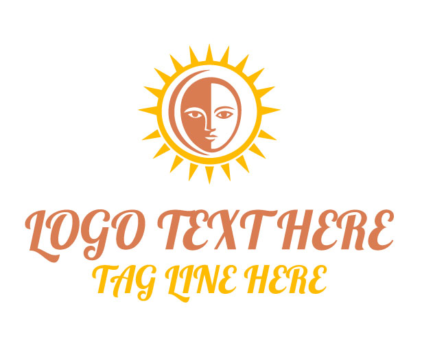 Premium Sun Face Logo