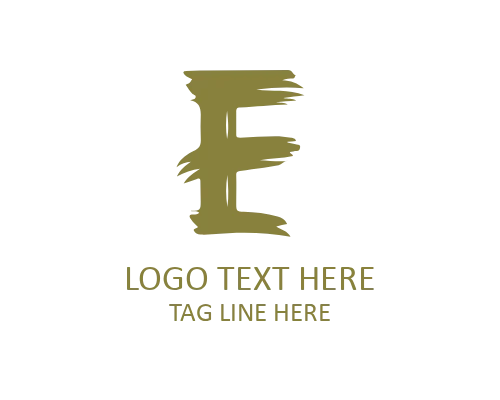 Premium Vector Brush Letter E Symbol Logo for Corporate Identity